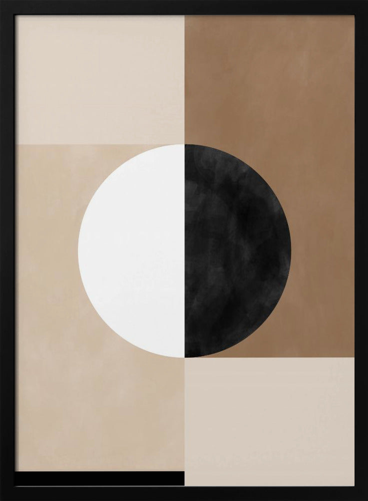 Geometrische Formen mit einem zentralen Kreis | Poster