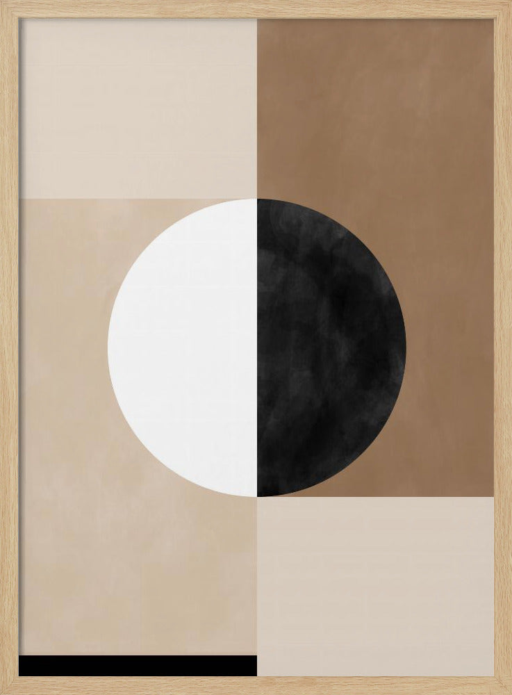 Geometrische Formen mit einem zentralen Kreis | Poster