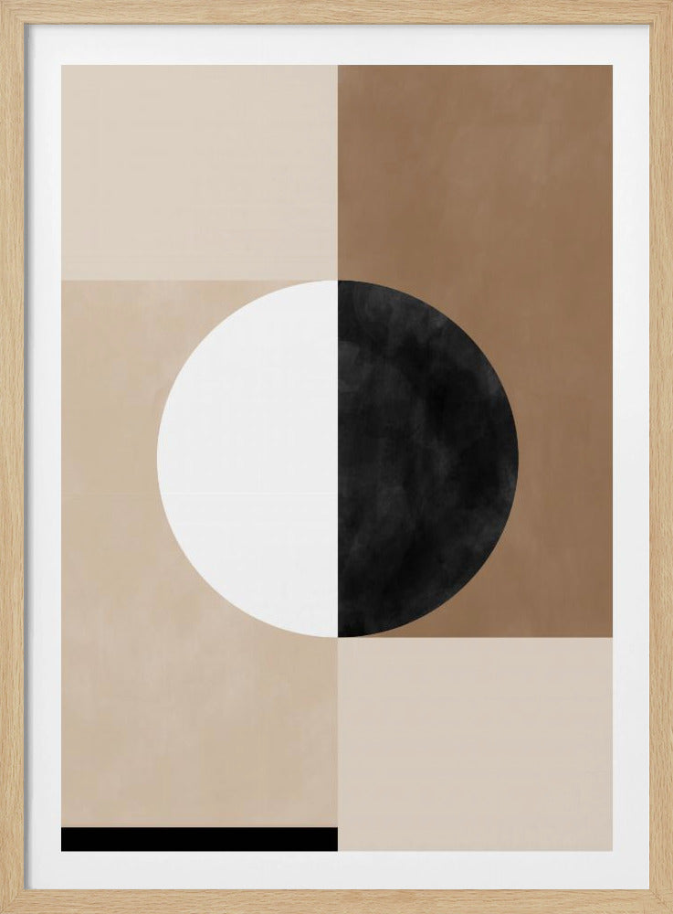 Geometrische Formen mit einem zentralen Kreis | Poster