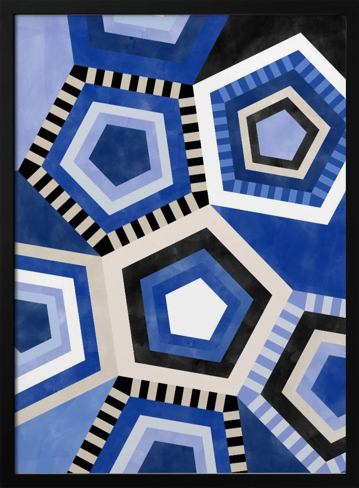 Geometric Pattern With Hexagonal Shape | Poster