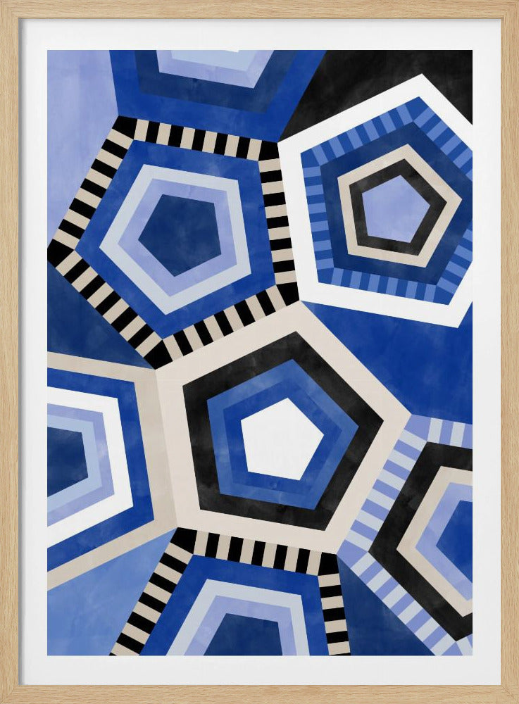 Geometric Pattern With Hexagonal Shape | Poster