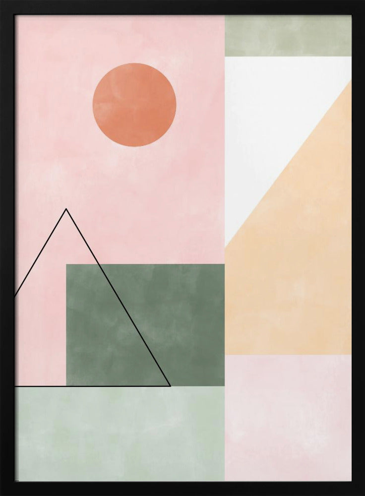 Pastelltöne mit minimalistischen Formen | Poster