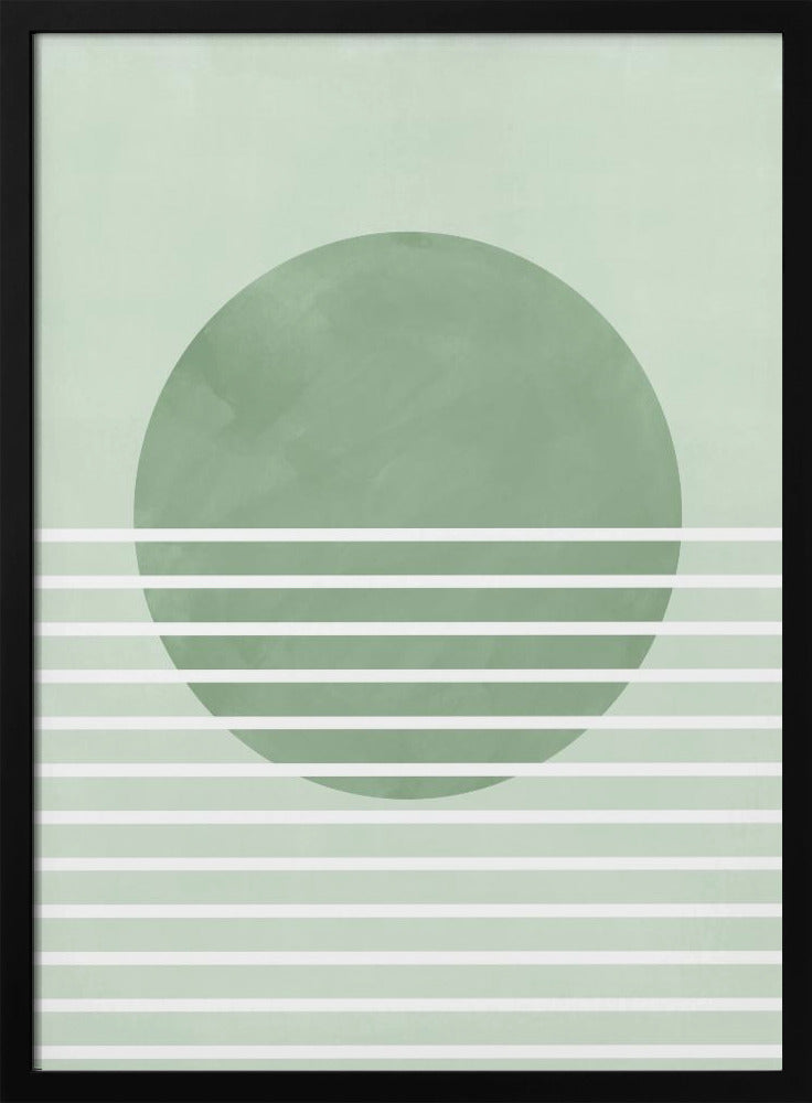 Grüne Horizontlinien | Poster