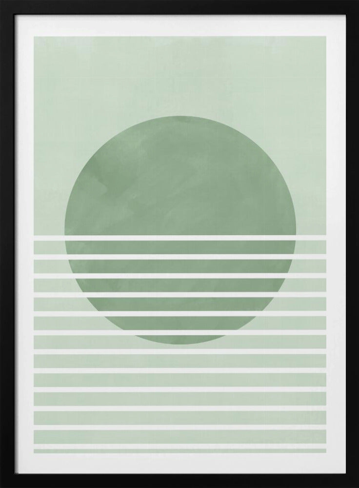 Grüne Horizontlinien | Poster