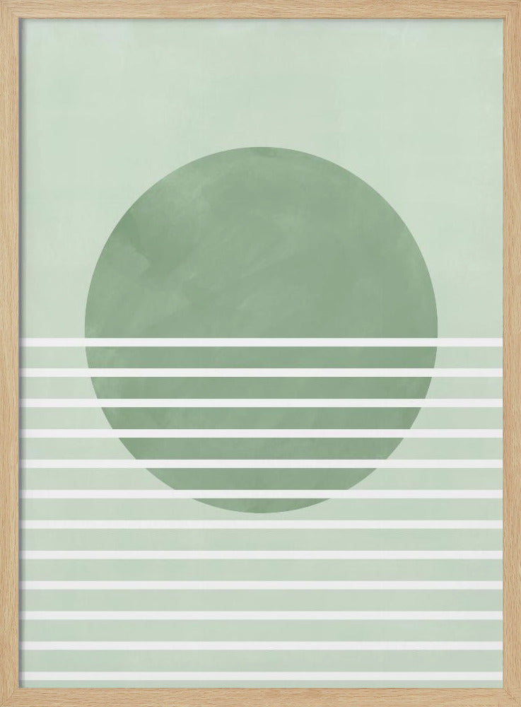 Grüne Horizontlinien | Poster