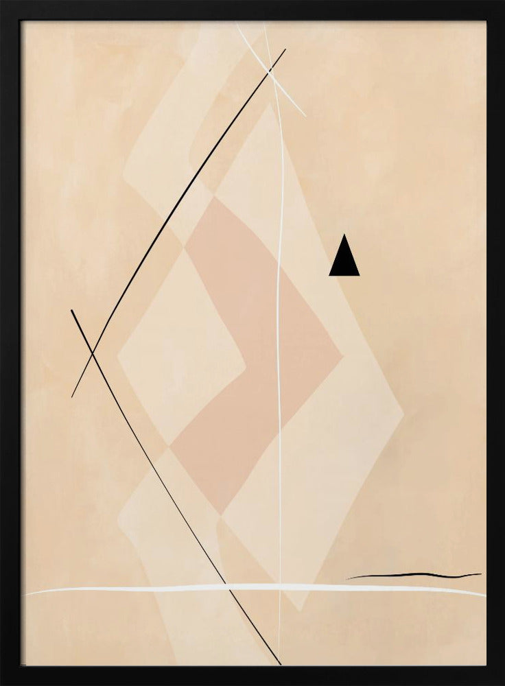 Geometrische Formen und sich kreuzende Linien | Poster