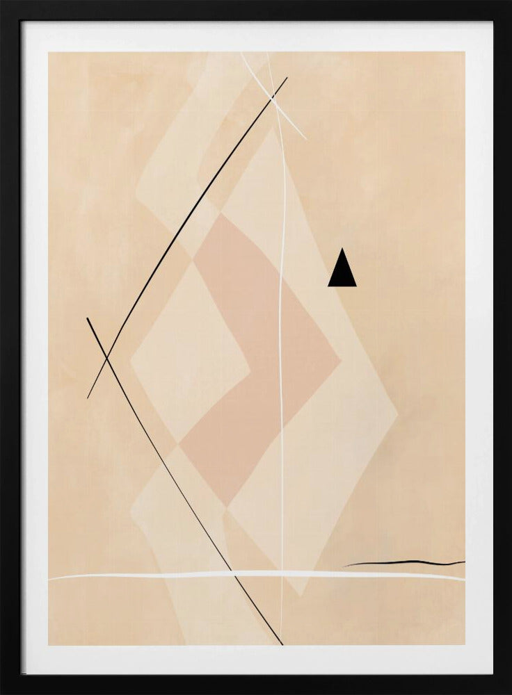 Geometrische Formen und sich kreuzende Linien | Poster