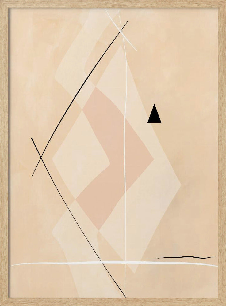 Geometrische Formen und sich kreuzende Linien | Poster