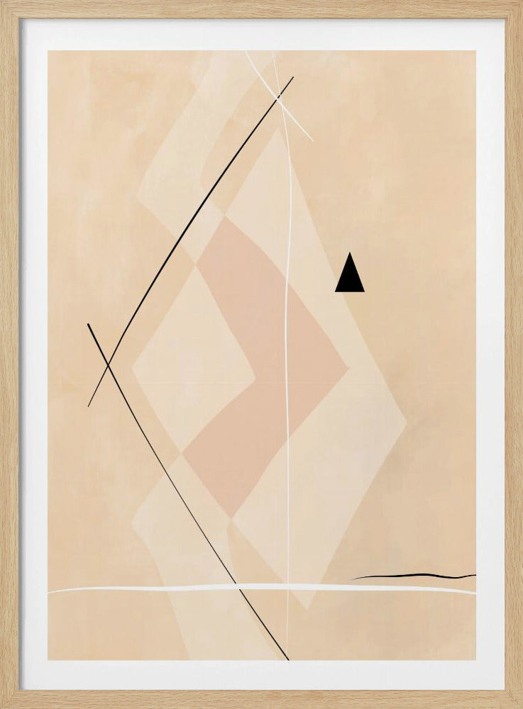 Geometrische Formen und sich kreuzende Linien | Poster