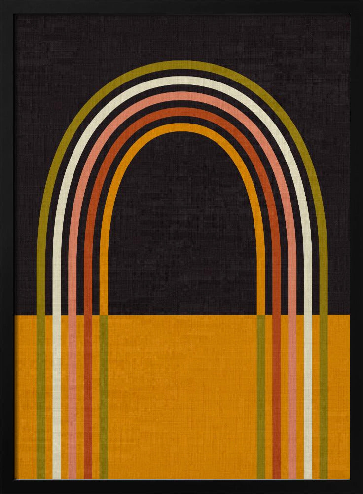 Geo Shapes Herbst 21 Regenbogenbogen | Poster