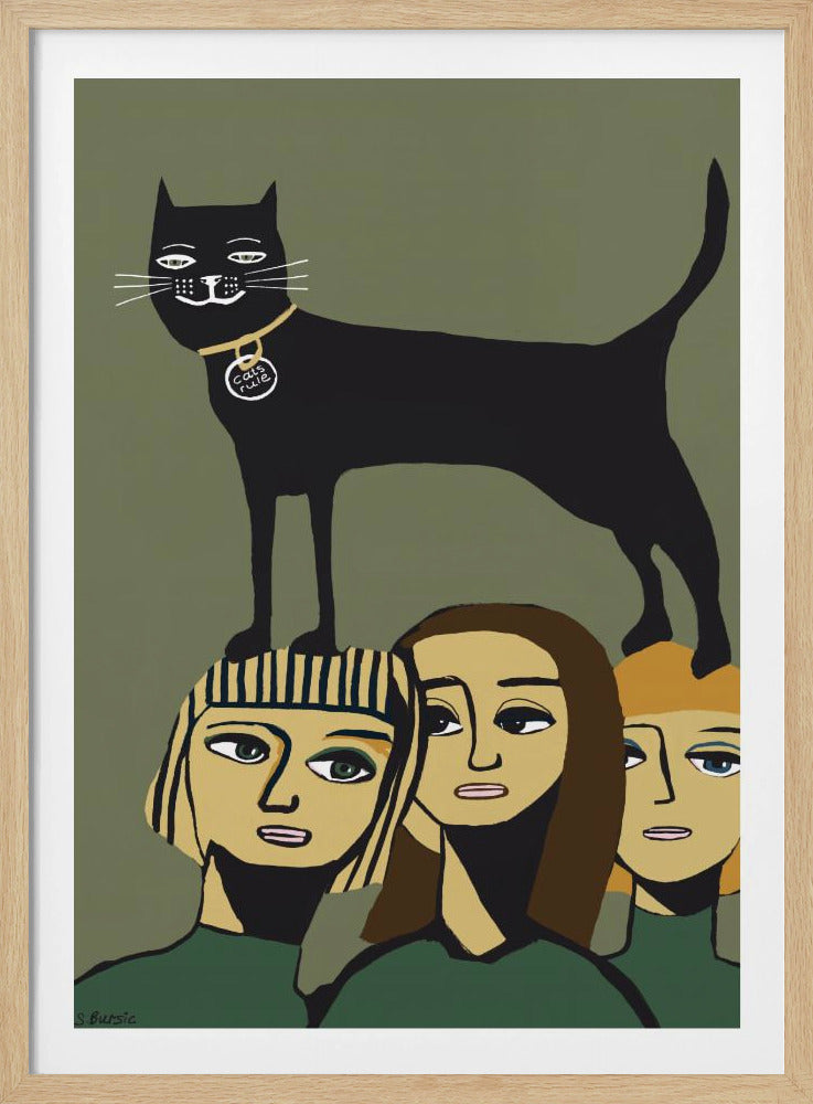 Schwarze Katze Regeln | Poster