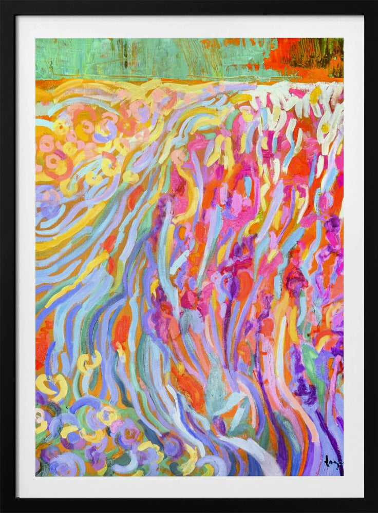Brillante Blütenlandschaft | Poster