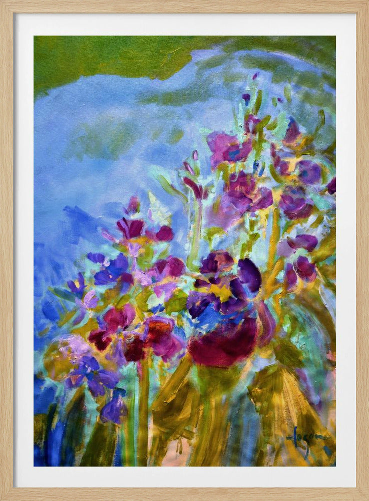 Lebendige Farben und zarte Blütenblätter | Poster