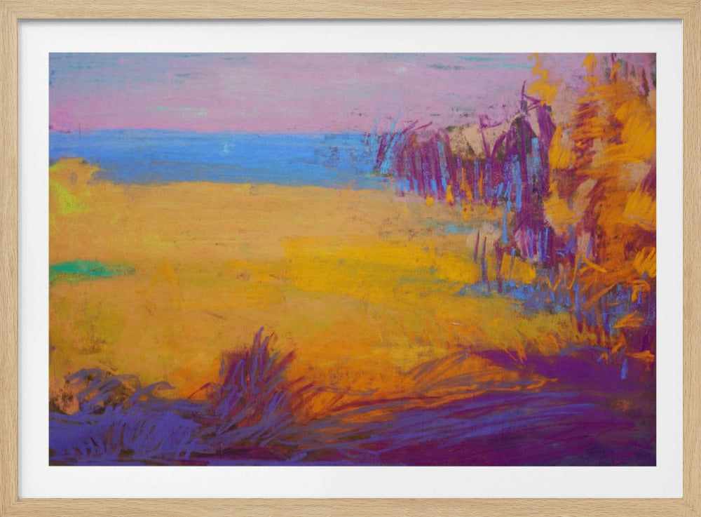 Lebendige Sonnenuntergangsfelder | Poster