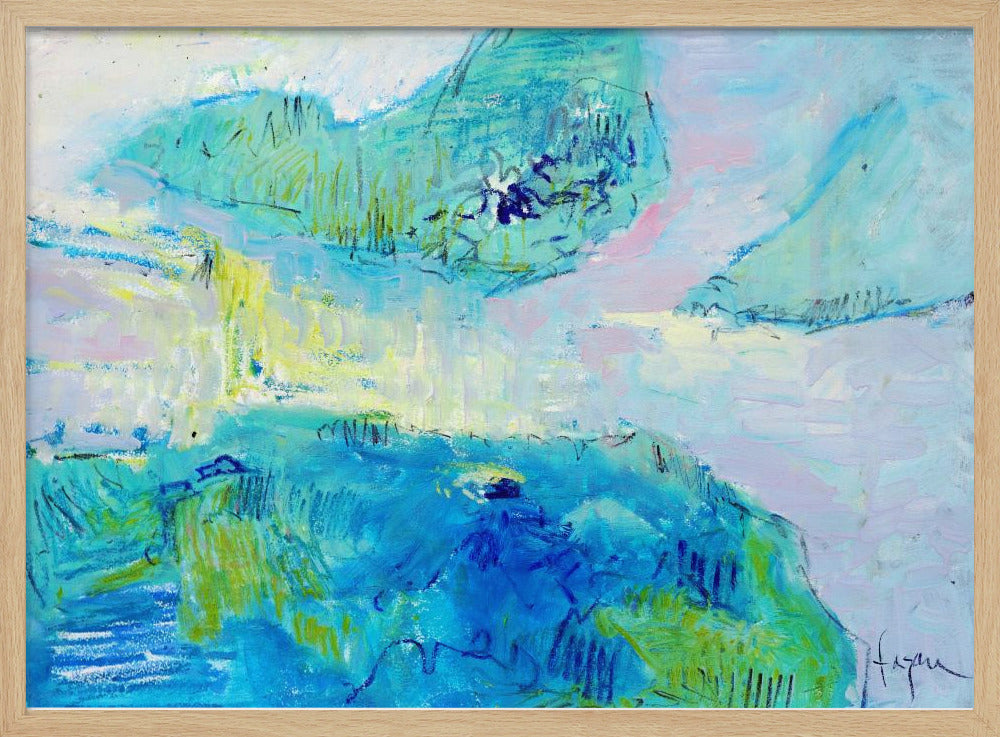 Azurblaue Gelassenheit | Poster