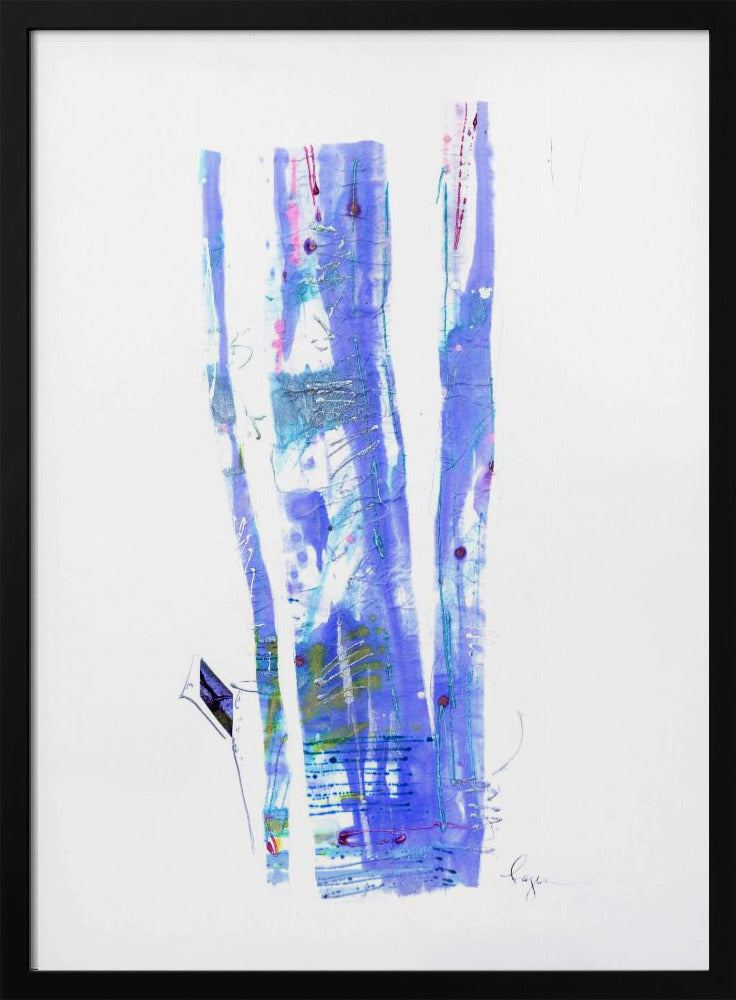 Violette Bänder fließen | Poster