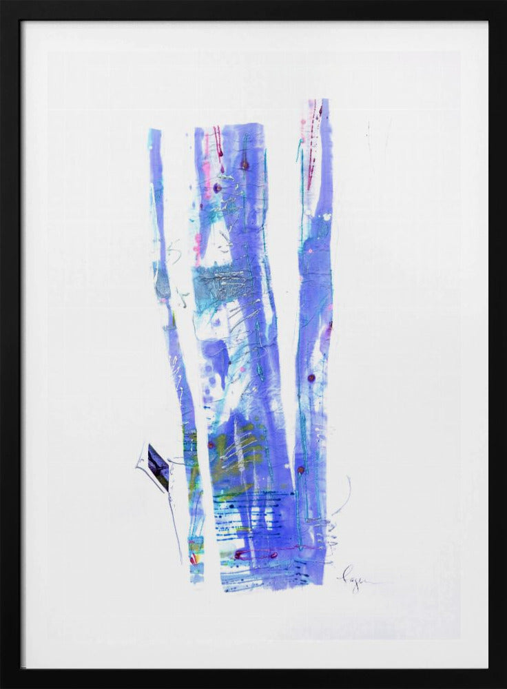 Violette Bänder fließen | Poster