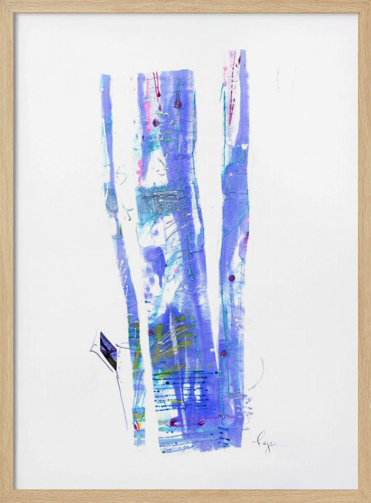 Violette Bänder fließen | Poster