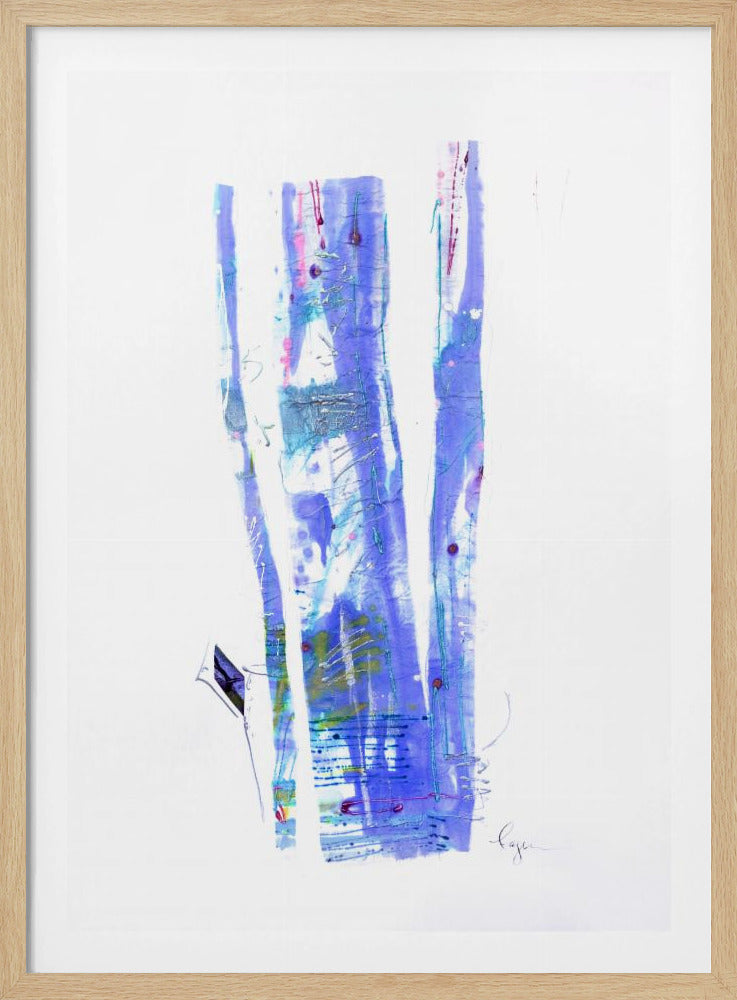 Violette Bänder fließen | Poster