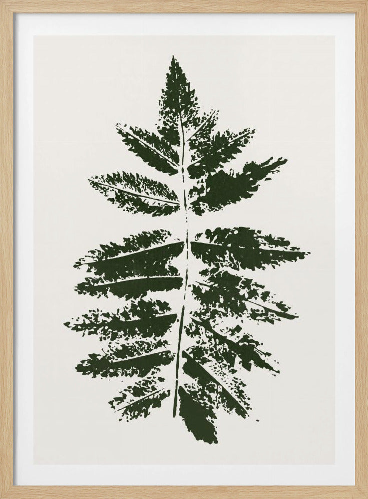 Eichenblatt-Druck (grün) | Poster