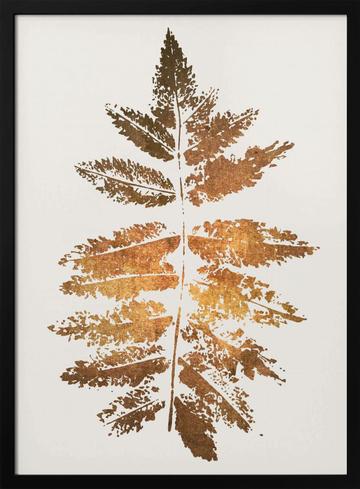 Eichenblatt-Druck (Gold) | Poster