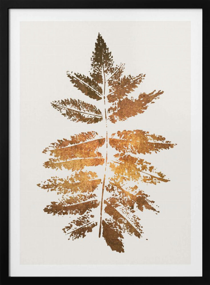 Eichenblatt-Druck (Gold) | Poster