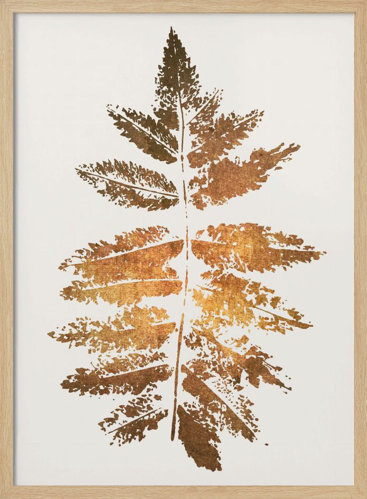 Eichenblatt-Druck (Gold) | Poster