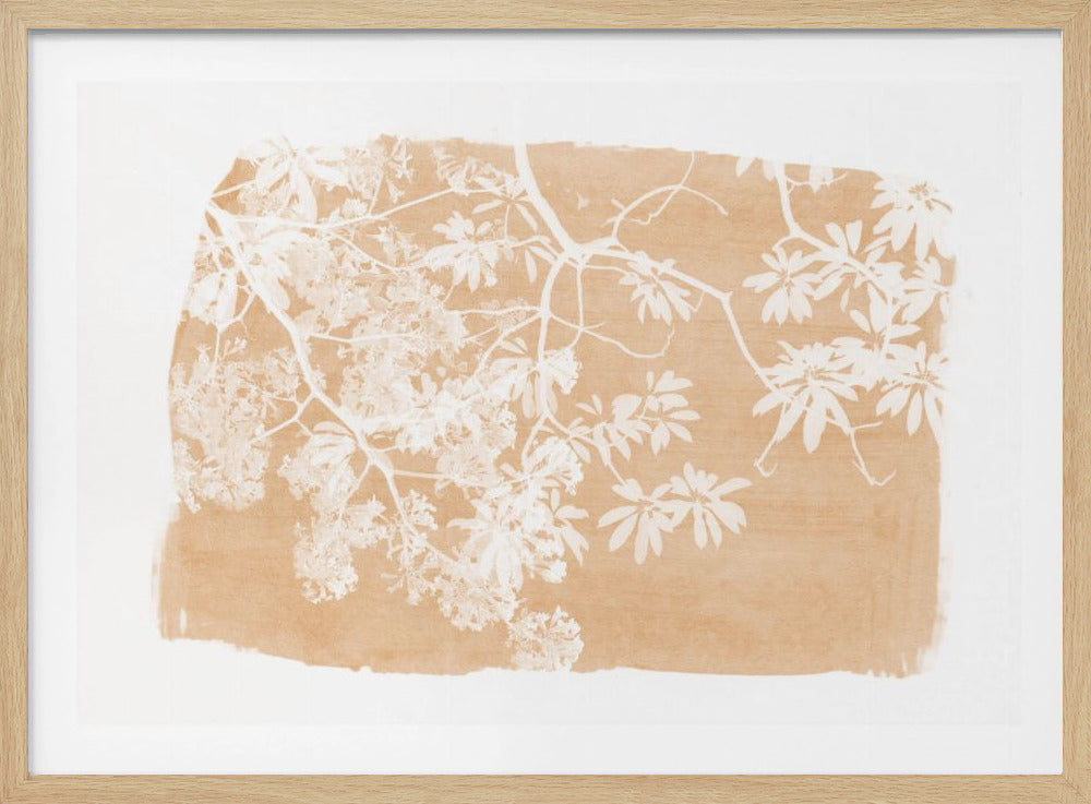 Orangenbaum-Laub-Silhouette | Poster