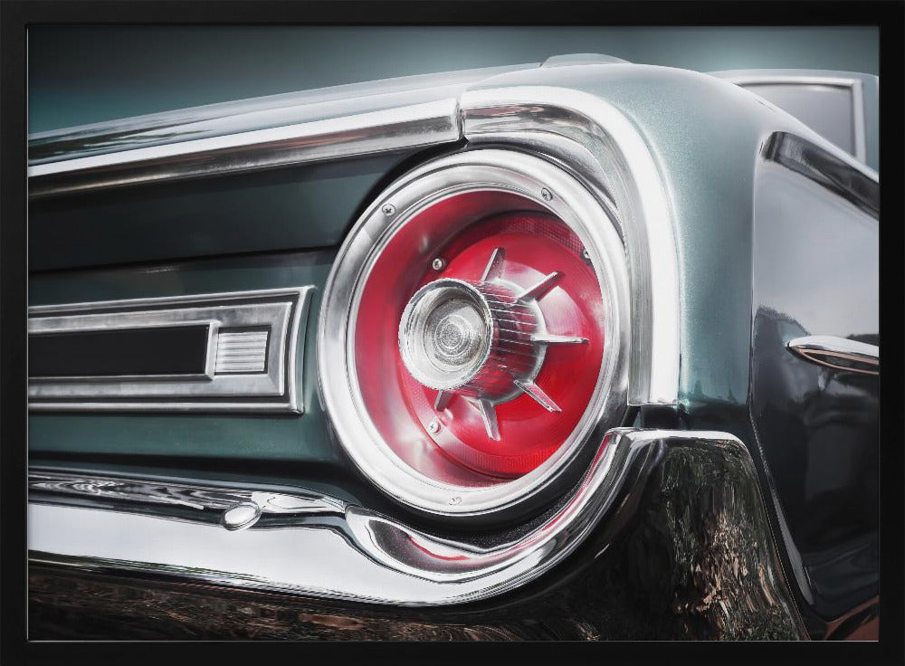 Amerikanischer Oldtimer Galaxie 500 1964 Heck | Poster