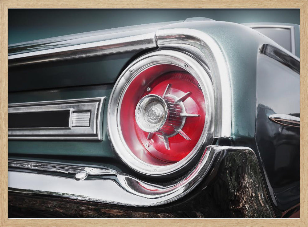 Amerikanischer Oldtimer Galaxie 500 1964 Heck | Poster