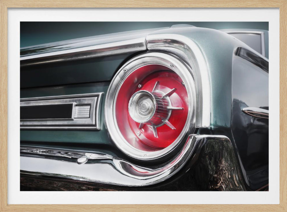 Amerikanischer Oldtimer Galaxie 500 1964 Heck | Poster