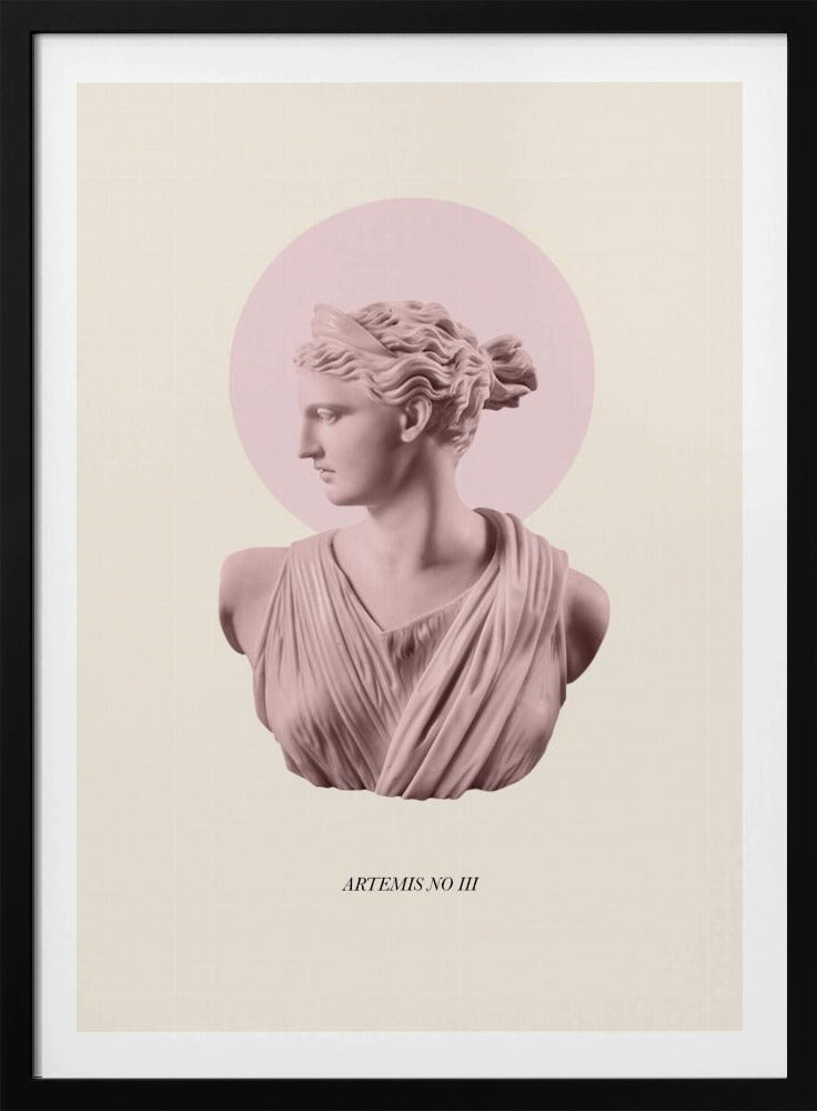 Rosa Artemis mit Heiligenschein | Poster