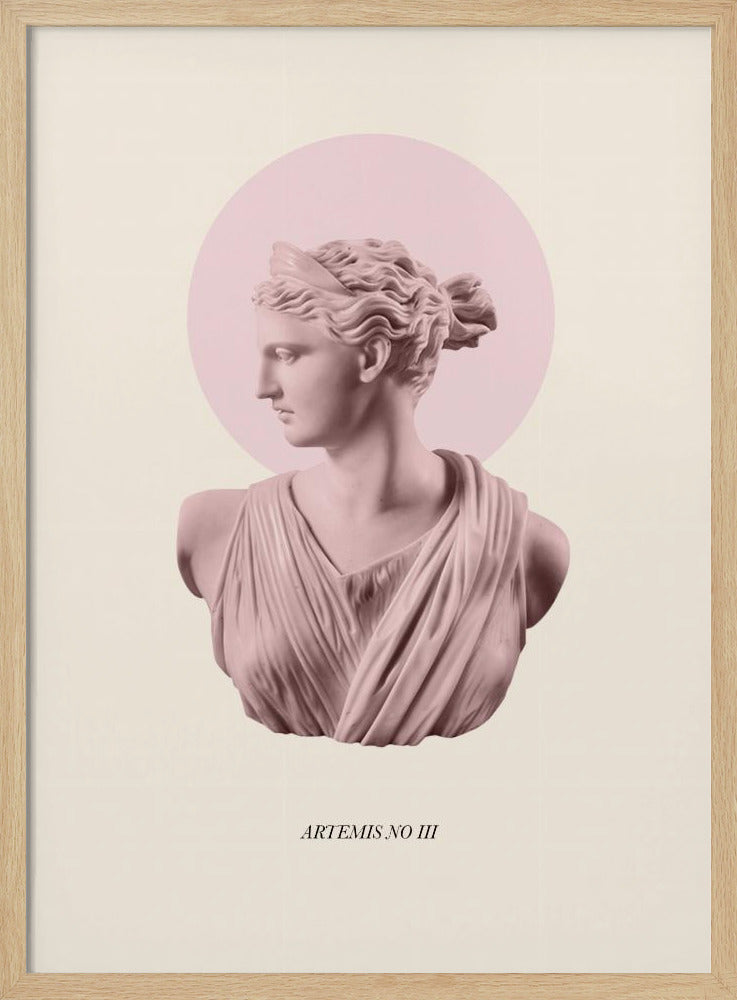 Rosa Artemis mit Heiligenschein | Poster