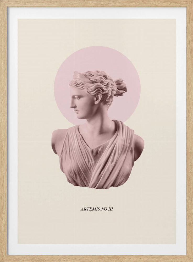 Rosa Artemis mit Heiligenschein | Poster