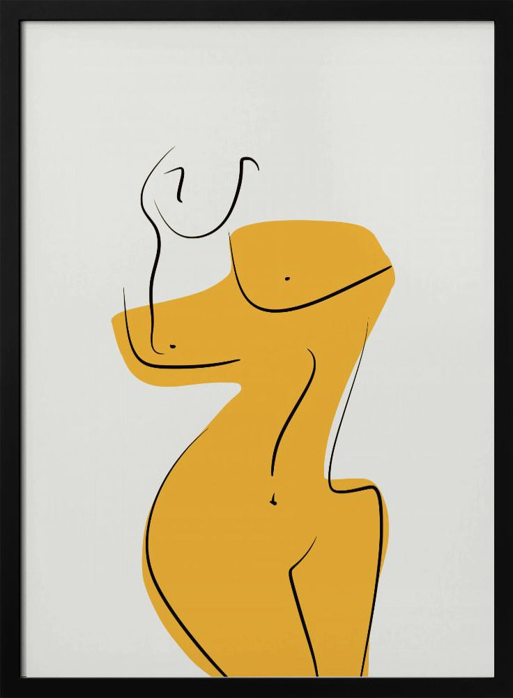Elegante weibliche Aktsilhouette | Poster