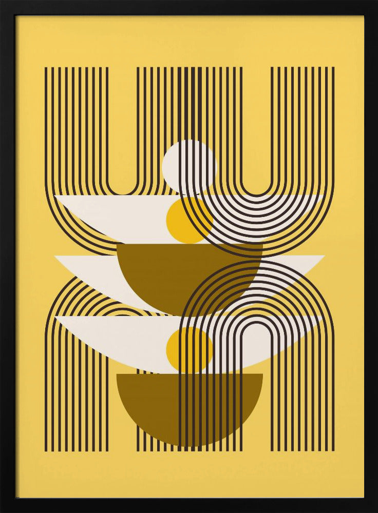 Minimalistische Linien und geometrische Formen | Poster