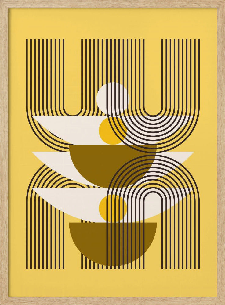 Minimalistische Linien und geometrische Formen | Poster