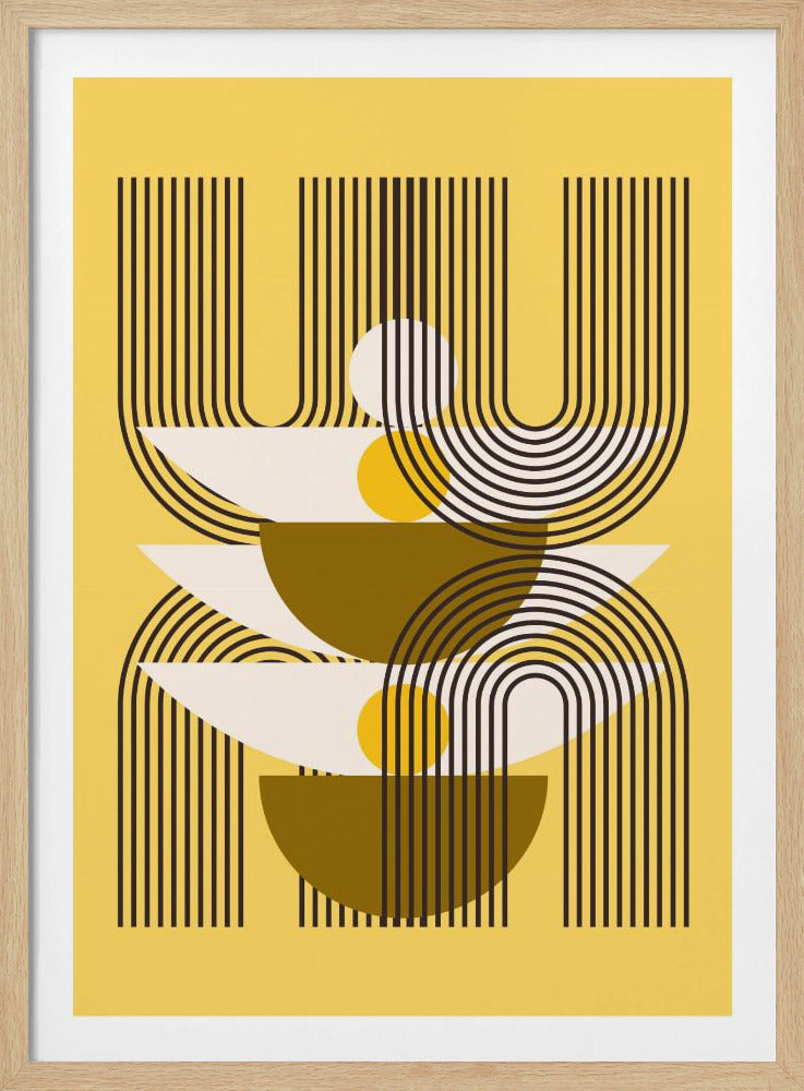 Minimalistische Linien und geometrische Formen | Poster