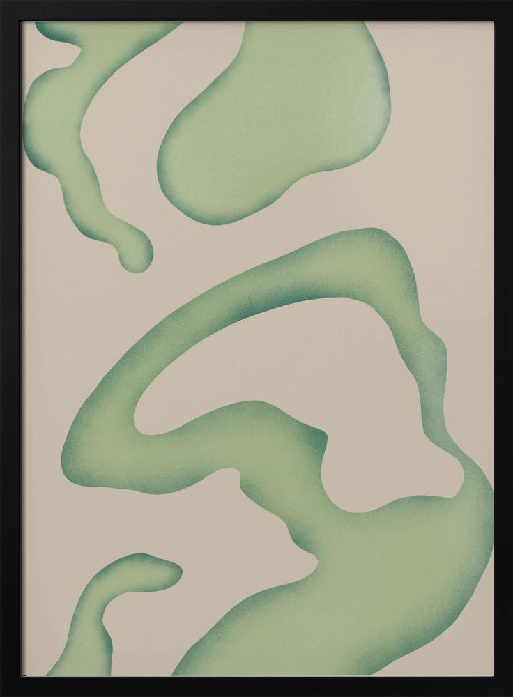 Fließende grüne Essenz | Poster