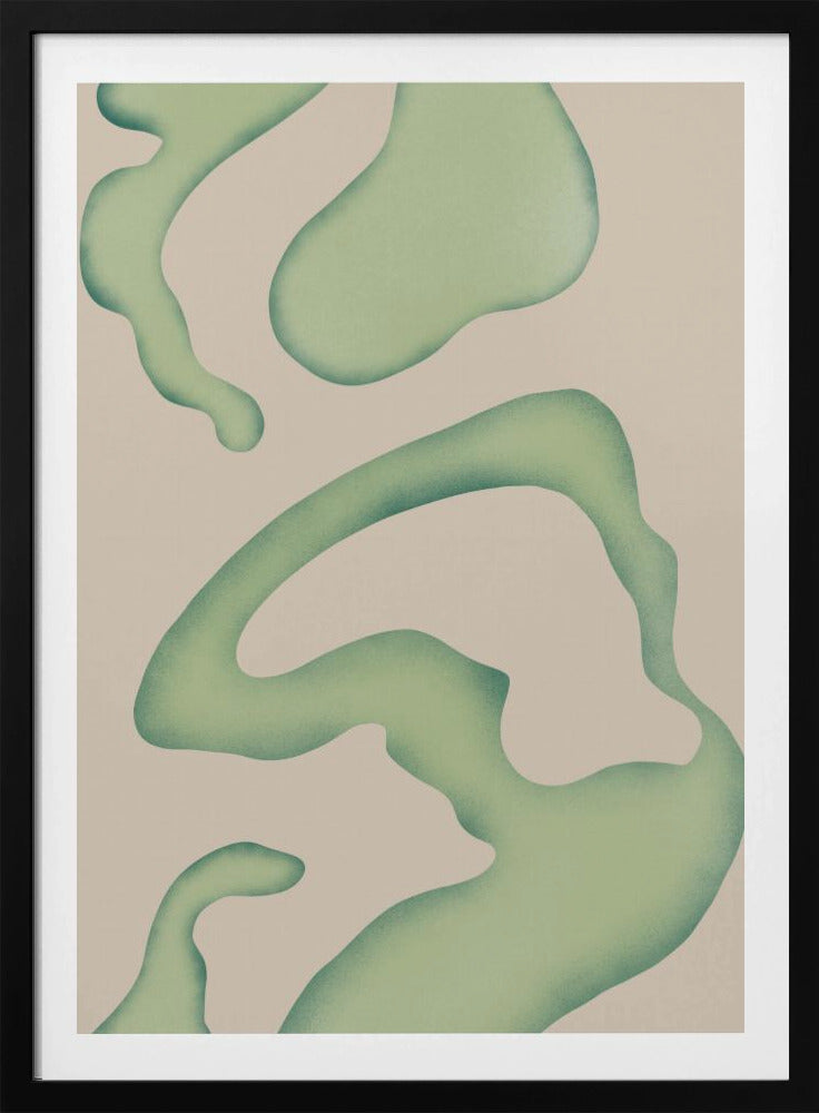 Fließende grüne Essenz | Poster