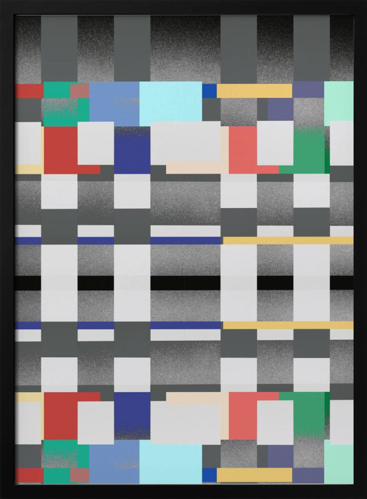 Abstraktes Design mit gitterartigem Muster | Poster