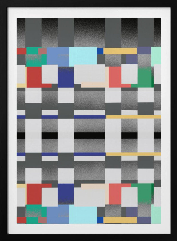 Abstraktes Design mit gitterartigem Muster | Poster