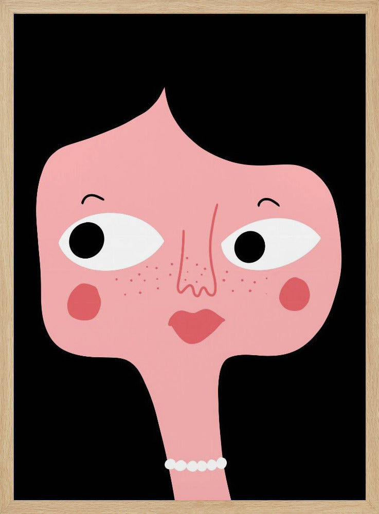Schrulliges rosa Gesicht | Poster