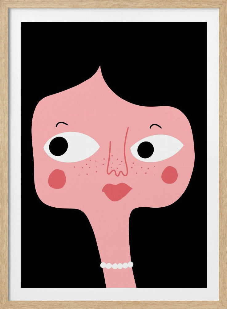 Schrulliges rosa Gesicht | Poster
