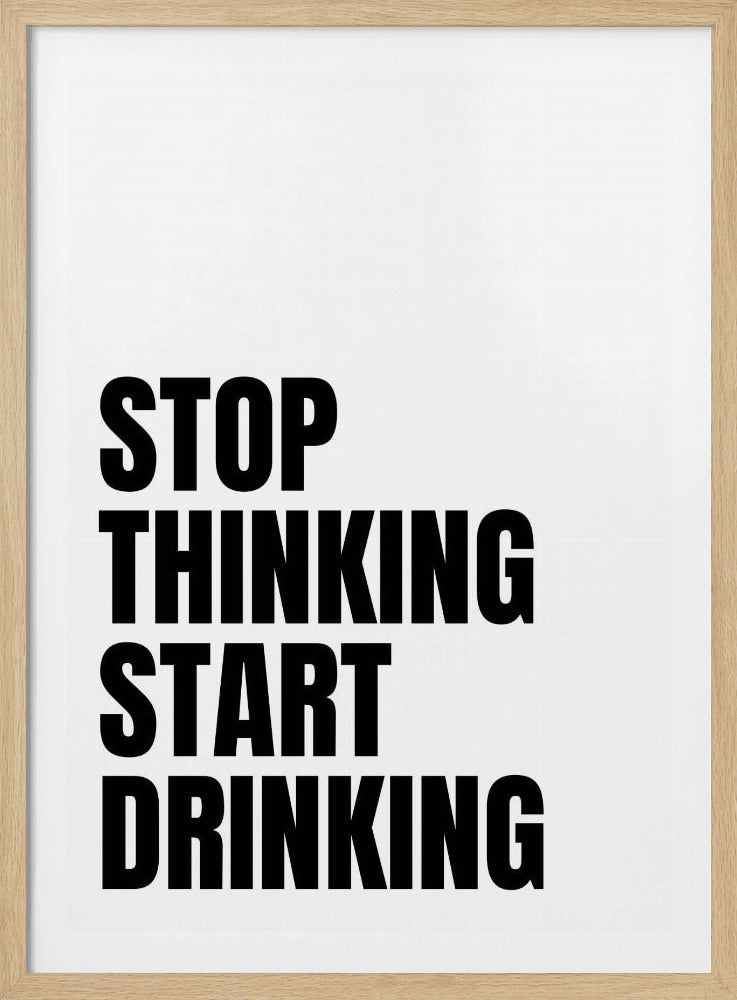 Abschalten, weitertrinken | Poster