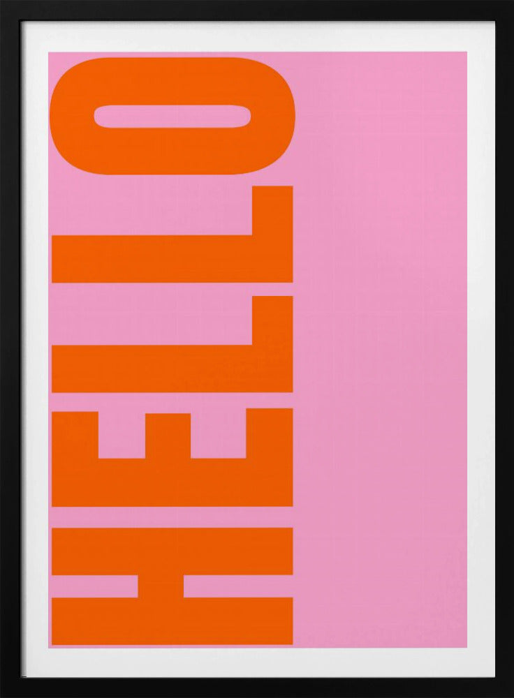 Fettgedrucktes Grußplakat