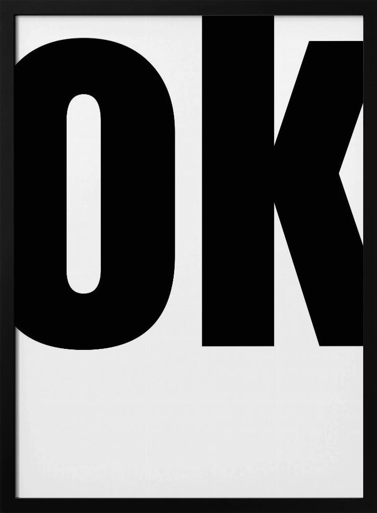 Fettgedrucktes Typografie-Statement | Poster