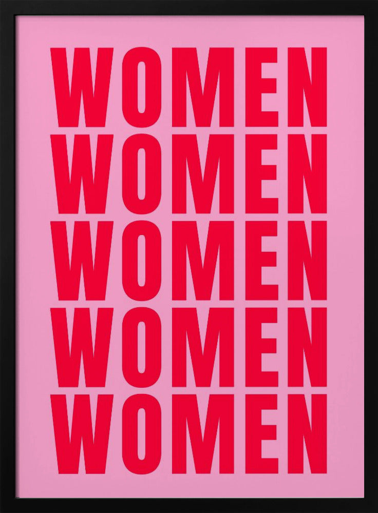 Fettgedruckte Wiederholung: Frauen | Poster