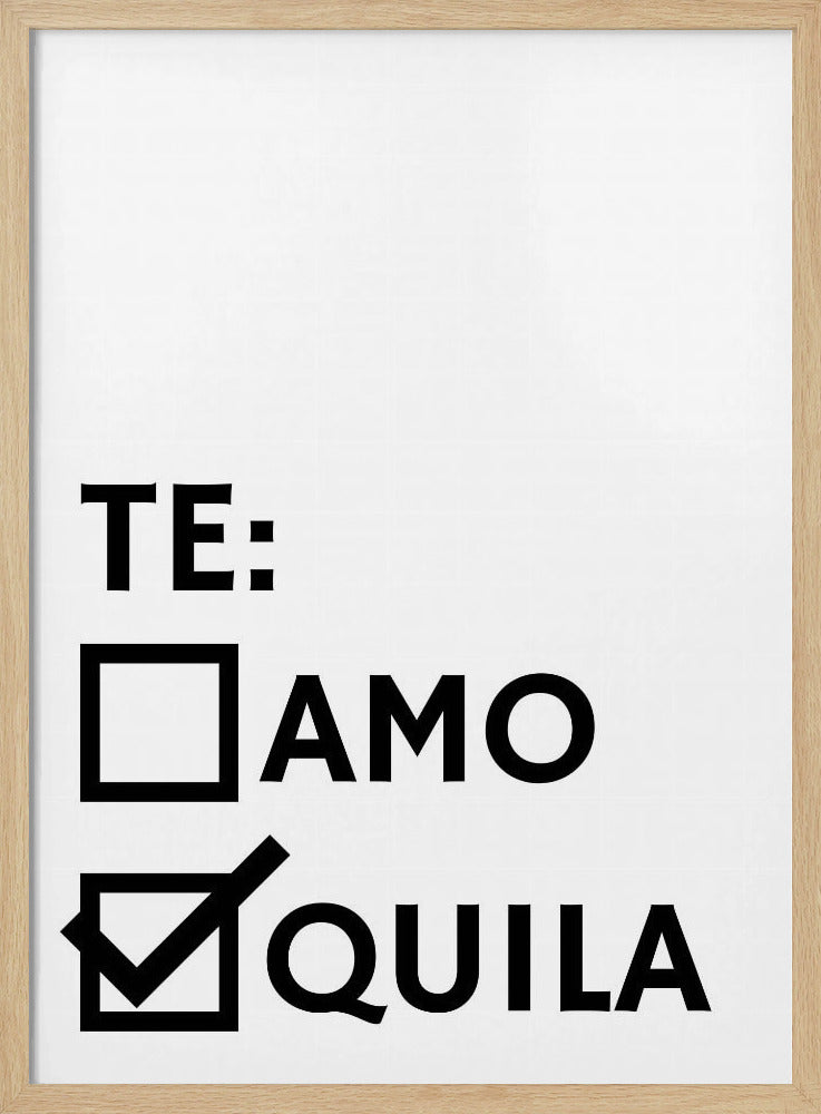 Tequila Liebe Wahl | Poster