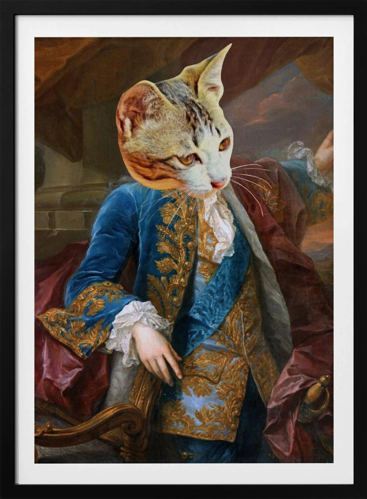 Königliche Katzenpose | Poster